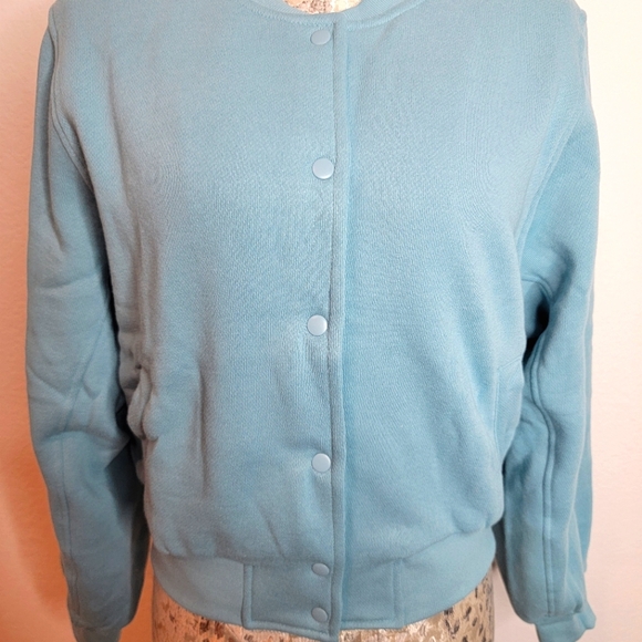 Victoria's Secret Cotton Fleece Bomber Jacket. - Picture 7 of 14